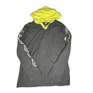 Tea Collection grey and yellow hooded short with bikes size 12